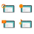 Web icons set flat design ready to use. vector illustration