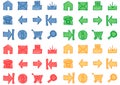 Web Icons Set - Vector Royalty Free Stock Photo