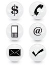 6 web icons vector illustration