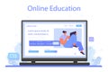 Web integration online service or platform. Website layout converting