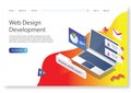 Web Landing page desing -Vector