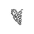Line icon. Grapes, bunches of grapes