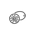 Line icon. Kiwi symbol