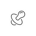 Line icon. Nipple symbol