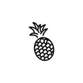 Line icon. Pineapple symbol