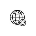 Line icon. Reloading internet, update online