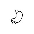 Line icon. Stomach symbol sign