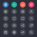 Web line icons