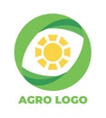 Logo template for agro company. Color vector