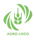 Logo template for agro company. vector isolated icon