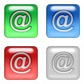 web mail buttons Royalty Free Stock Photo