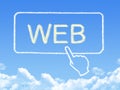 Web message cloud shape Royalty Free Stock Photo