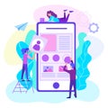 Web mobile app development concept. Royalty Free Stock Photo