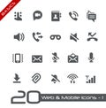 Web & Mobile Icons-1 // Basics Royalty Free Stock Photo