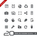 Web & Mobile Icons-3 // Basics Royalty Free Stock Photo