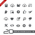 Web & Mobile Icons-8 // Basics Royalty Free Stock Photo