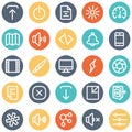 Web and Mobile Material Bold Isolated Vector Icons Set every single can be easily modified or edited