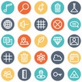 Web and Mobile Material Bold Isolated Vector Icons Set every single can be easily modified or edited