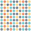Web and Mobile Material Bold Isolated Vector Icons Set every single can be easily modified or edited
