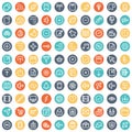 Web and Mobile Material Bold Isolated Vector Icons Set every single can be easily modified or edited