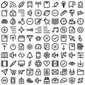 Web and Mobile Material Bold Isolated Vector Icons Set every single can be easily modified or edited