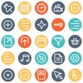 Web and Mobile Material Bold Isolated Vector Icons Set every single can be easily modified or edited