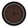 Web1.	Modern black wall clock vector illustration with minimal design and realistic time display Royalty Free Stock Photo