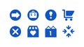 Web Navigation & Action Icons: User Interface Vector, vector design Generative AI Royalty Free Stock Photo