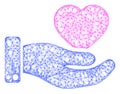 Web Net Favourite Heart Offer Hand Vector Icon