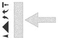 Web Net Move Left Icon with Simple Symbols Royalty Free Stock Photo