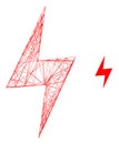 Web Network Electric Hazard Vector Icon