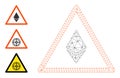 Web Network Ethereum Warning Vector Icon and Source Icons Royalty Free Stock Photo
