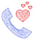 Web Network Romantic Phone Vector Icon