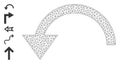 Web Network Rotate Ccw Icon with Simple Glyphs Royalty Free Stock Photo
