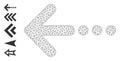 Web Network Send Left Icon with Simple Pictograms Royalty Free Stock Photo