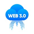 Web 3.0 new internet future distributed blockchain technology, cryptocurrency, and NFT. Metaverse, Decentralization