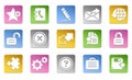 Web, office and business icons.