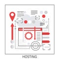 Web online data hosting