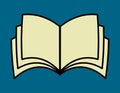 open book simple icon Royalty Free Stock Photo