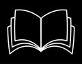Open book simple icon Royalty Free Stock Photo