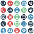 Web and Optimization Isolated Vector Icons Set which can easily modify or editable Royalty Free Stock Photo