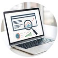 Web page analysis optimization icon Royalty Free Stock Photo