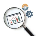 Web page analysis optimization icon Royalty Free Stock Photo