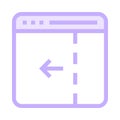 Web page arrow color line icon Royalty Free Stock Photo