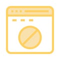 Web page block color line icon Royalty Free Stock Photo