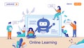 Web Page Chatbots Online Learning Data Application