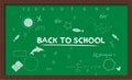 Web page design template for back to school. Art School, course, class, education. Modern design concept for website and mobile Royalty Free Stock Photo