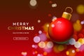 Web page design template for Christmas Sale. Vector illustration for landing page, poster, banner and website Royalty Free Stock Photo