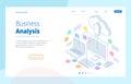 Web page design templates Cloud Computing concept. Isometric cloud services. Internet technology. Online services. Data Royalty Free Stock Photo