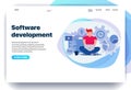 Web page design templates for software development